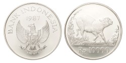 No reserve - Indonesia. 10000 Rupiah - World Wildlife Fund. 1987.