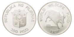 No reserve - Philippines. 200 Pesos - World Wildlife Fund. 1987.