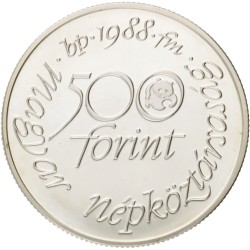 No reserve - Hungary. 500 Forint - World Wildlife Fund. 1988 BP.