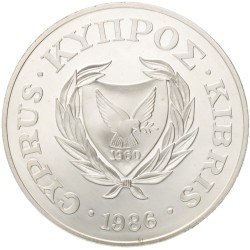 No reserve - Cyprus. 1 Pound - World Wildlife Fund. 1986.