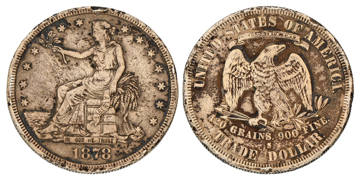 No reserve - USA. San Francisco. Trade Dollar. 1878 S.