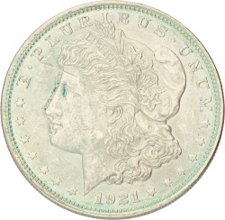 No reserve - USA. Philadelphia. Morgan Dollar. 1921.