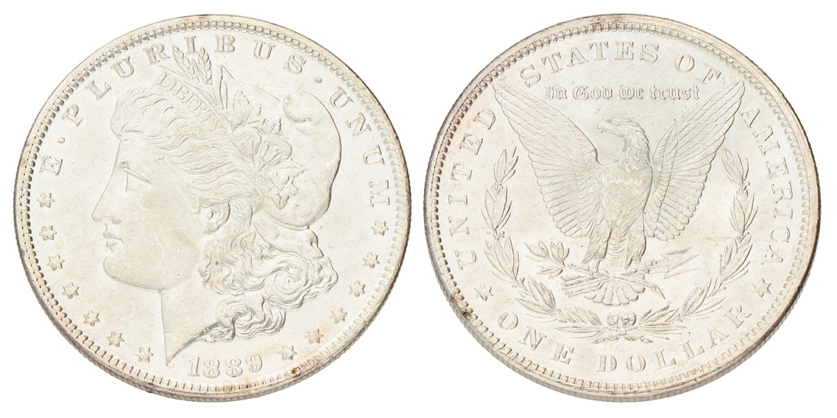 No reserve - USA. Philadelphia. Morgan Dollar. 1889.