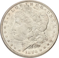 No reserve - USA. Philadelphia. Morgan Dollar. 1896.