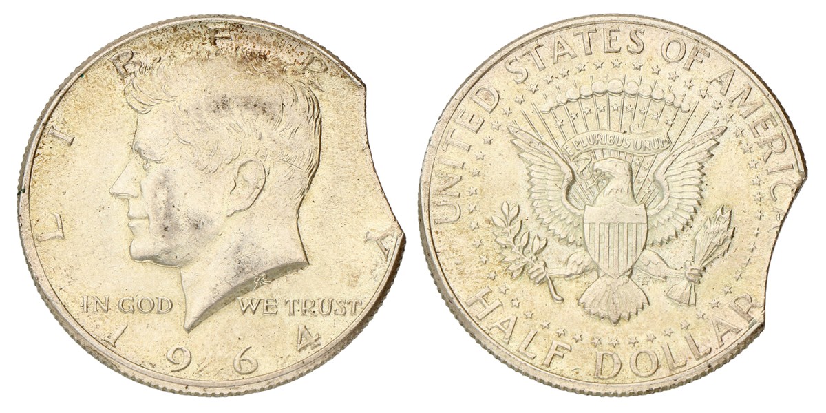 No reserve - USA. Philadelphia. Half Dollar - errorstrike. 1964.