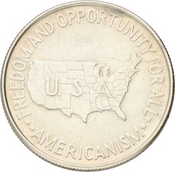 No reserve - USA. Half Dollar - Amerikanism. 1952.