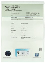 No reserve - Lot van twee gecertificeerde natuurlijke saffieren van 1.04 en 4.62 ct. 