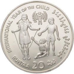 No reserve - Maldives. 20 Rufiyaa - Year of the Child. 1979.