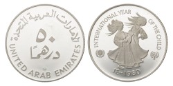 No reserve - United Arab Emirates. 50 Dirhams - Year of the Child. 1980.