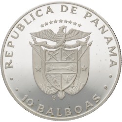 Panama. 10 Balboas - Year of the Child. 1982. PF 67 ULTRA CAMEO.