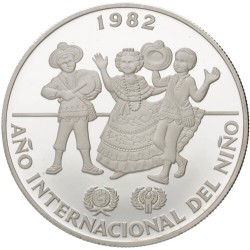 No reserve - Panama. 10 Balboas - Year of the Child. 1982.