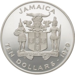 No reserve - Jamaica. 10 Dollars - Year of the Child. 1979.