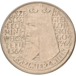 No reserve - Poland. 10 Złotych - Kazimierz Wielki. 1964 - Legends incuse.