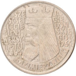 No reserve - Poland. 10 Złotych - Kazimierz Wielki. 1964 - Legends raised.