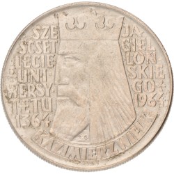 No reserve - Poland. 10 Złotych - Kazimierz Wielki. 1964 - Legends raised.