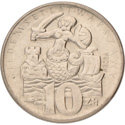 No reserve - Poland. 10 Złotych - PROBA, 700th Anniversary of Warsaw. 1965 MW.