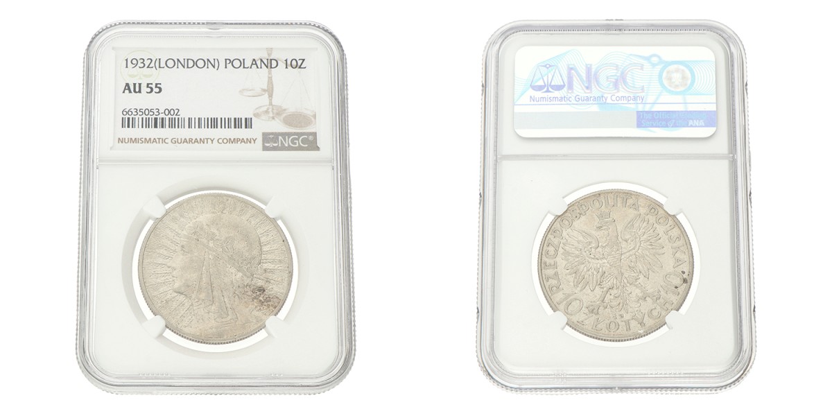 No reserve - Poland. 10 Złotych - Polonia. 1932 (London). AU 55.