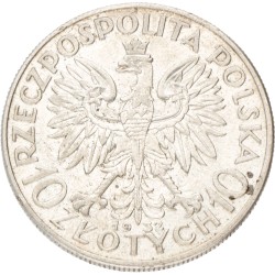 No reserve - Poland. 10 Złotych - Polonia. 1932 (London). AU 55.