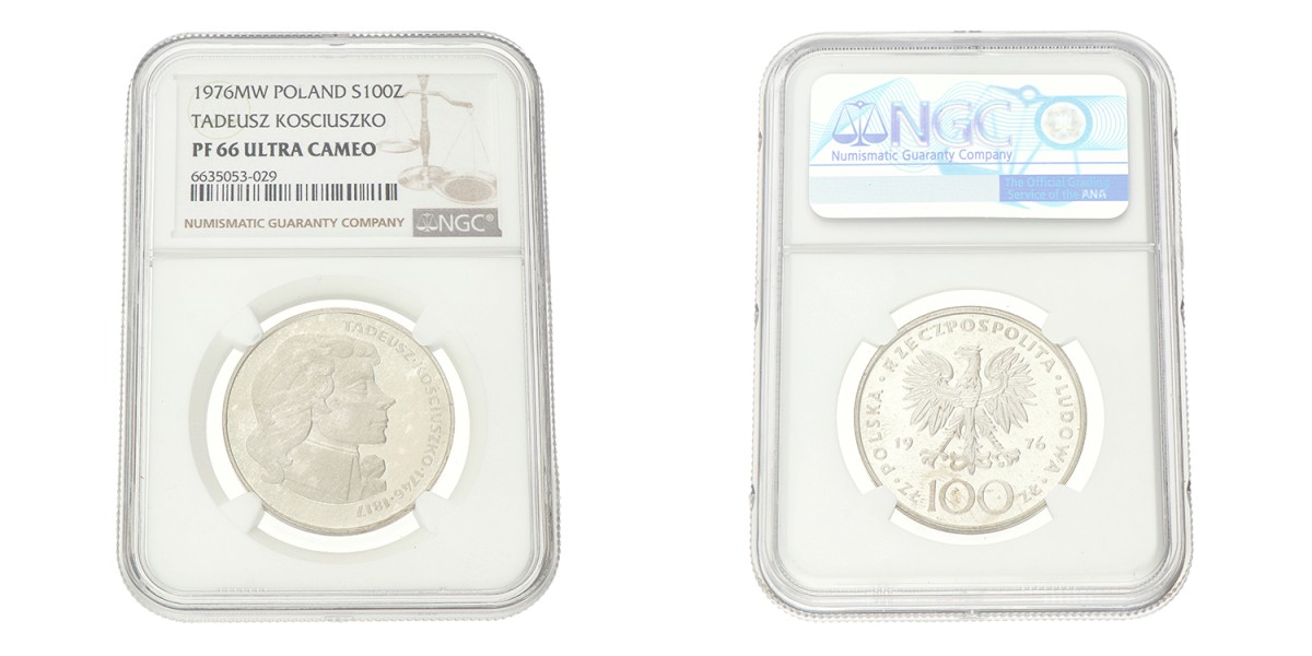 No reserve - Poland. 100 Złotych - Tadeusz Kosciuszko. 1976.