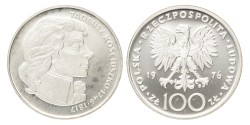 No reserve - Poland. 100 Złotych - Tadeusz Kosciuszko. 1976.