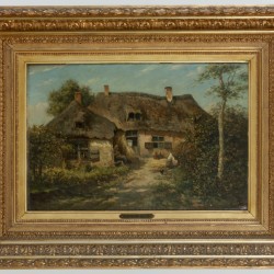 Hollandse School, 19e eeuw, Een boerenerfje.