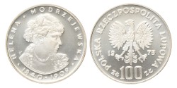 No reserve - Poland. 100 Złotych - Helena Modrzejewska. 1975MW.