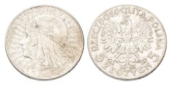 No reserve - Poland. 5 Złotych - Polonia. 1933.