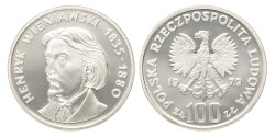 No reserve - Poland. 100 Złotych - Henryk Wieniawski. 1979.