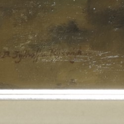 Johanna Bastiana Sijthoff-van Rijswijk (Den Haag 1873 - 1956 Laren), Een stilleven met een boeket bloemen in een gemberpot, daarbij Chinees porselein.