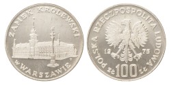 No reserve - Poland. 100 Złotych - Royal Castle in Warsaw. 1975 MW.