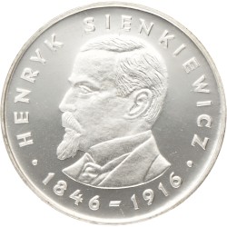 No reserve - Poland. 100 Złotych - Henryk Sienkiewicz. 1977.