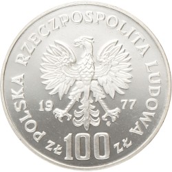 No reserve - Poland. 100 Złotych - Henryk Sienkiewicz. 1977.