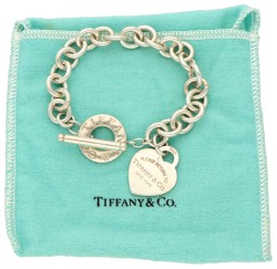 No reserve - Tiffany & Co. sterling zilveren 'Return to Tiffany' jasseronschakel armband.