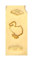 No reserve - Pomellato 18K geelgouden DoDo pinguïn hanger.
