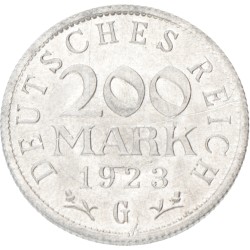 No reserve - Germany. Weimar republic. 200 Mark. 1923 G.