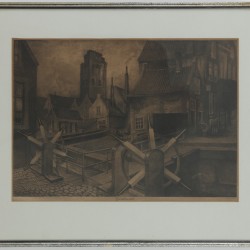 Naar Leo Gestel (Woerden 1881 - 1941 Hilversum), De Sluis bij Goederede.