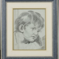 navolger van J-B Greuze , Portret van een jongetje.