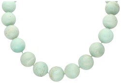 No reserve - Calciet collier met zilveren bolslot.