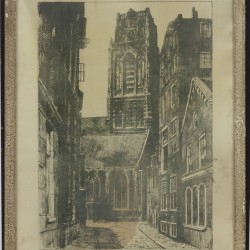 Een kavel bestaande uit (5) etsen en grafisch werk met Rotterdam tot onderwerp.