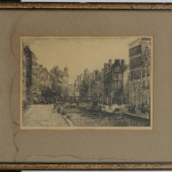 Een kavel bestaande uit (5) etsen en grafisch werk met Rotterdam tot onderwerp.