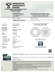 0.55 ct. IGI gecertificeerde natuurlijke diamant.