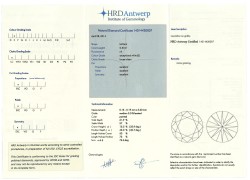 0.53 ct. HRD gecertificeerde natuurlijke diamant
