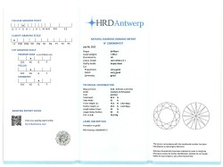 1.08 ct. HRD gecertificeerde natuurlijke diamant.