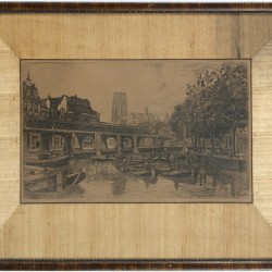 Een kavel bevattende (3) etsen, w.o. Eugéne Rensburg 'Delftse Poort, Rotterdam; Bramdenburg, 'Spporbrug, Rotterdam, en Marinus Jansen, 'Hofplein, Rotterdam'.