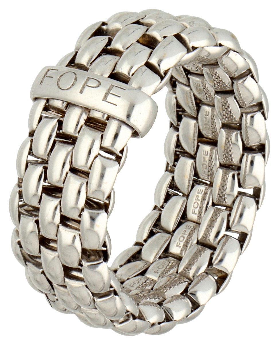 Fope 18K witgouden 'Flex it' ring.