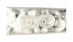 Sterling zilveren hanger bezet met ca. 36.55 ct. hematiet.