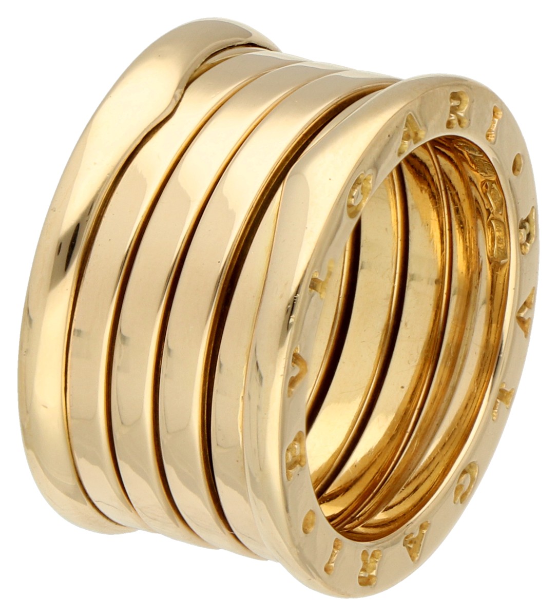 Bvlgari 18K geelgouden B.zero1 vier-bands ring.