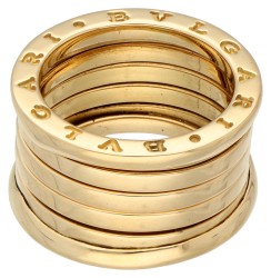 Bvlgari 18K geelgouden B.zero1 vier-bands ring.