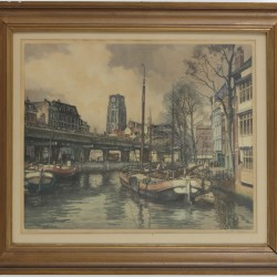 H.E. Roodenburg (Den Haag 1895 - 1987), Kolk te Rotterdam.