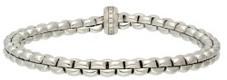 Fope 18K witgouden 'Flex it' armband met diamant.